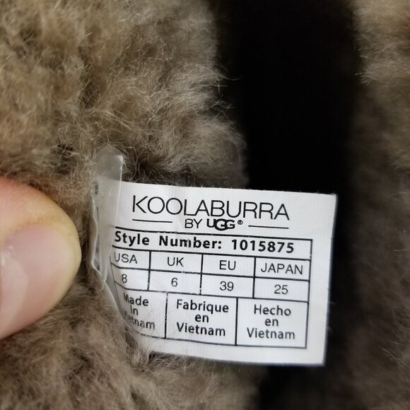 ✅TheKoolaburra by UGG VICTORIA Women's Tall Boot Size 8 BLACK Suede Faux Fur Bow - Picture 2 of 12